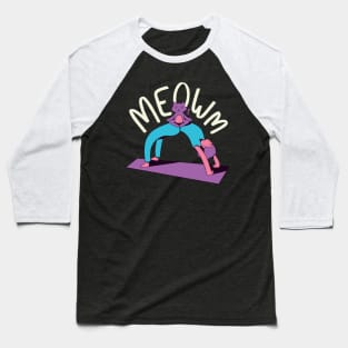 Meow Yoga Baseball T-Shirt